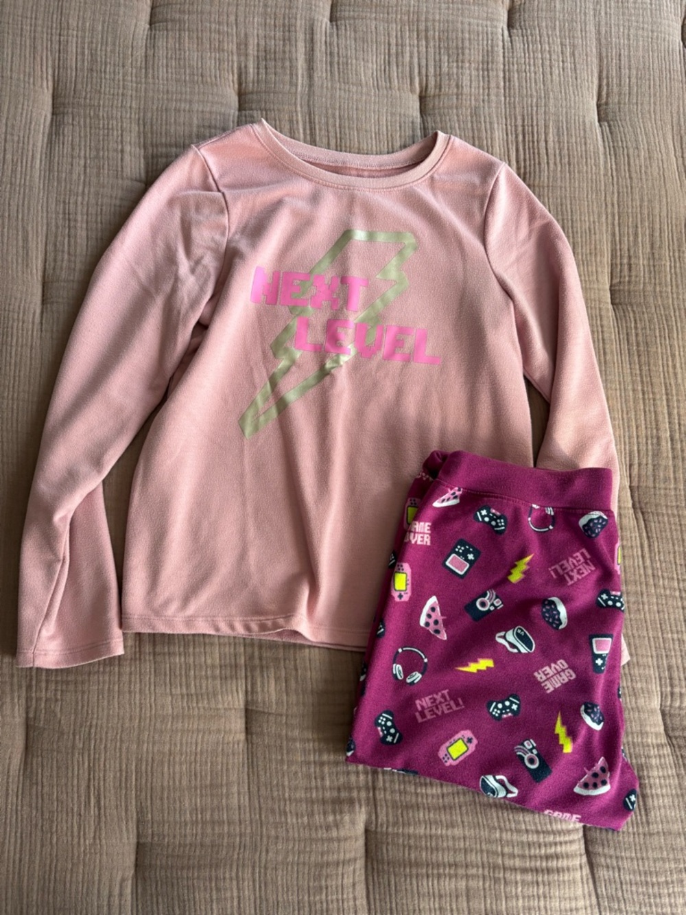 Lands End Girls Pajama Set